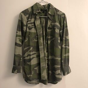 J.Crew Camouflage Denim button down shirt, 6
